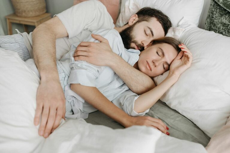 sleeping couple